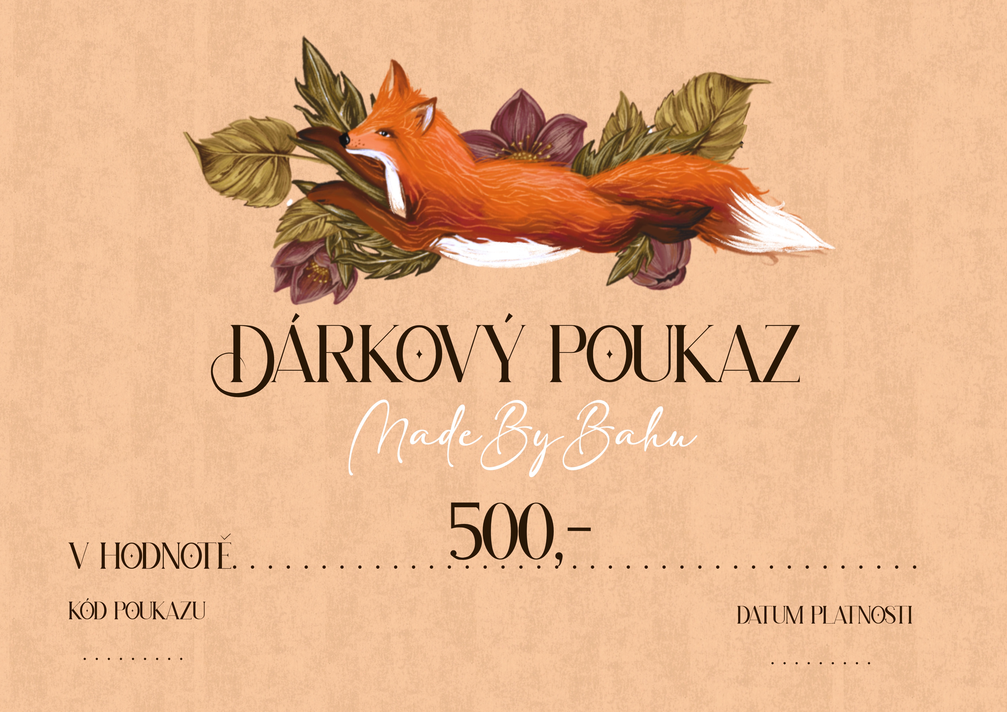 DÁRKOVÝ POUKAZ 